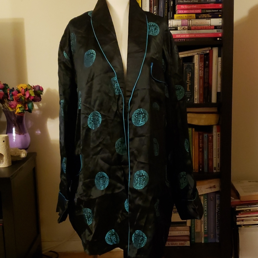 Sexy Reversible Silky Unisex top / robe